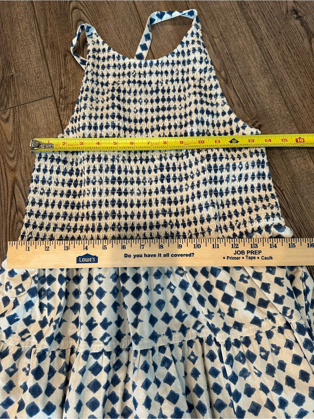 Madewell Smocked Midi Dress Large - Picture 5 of 9